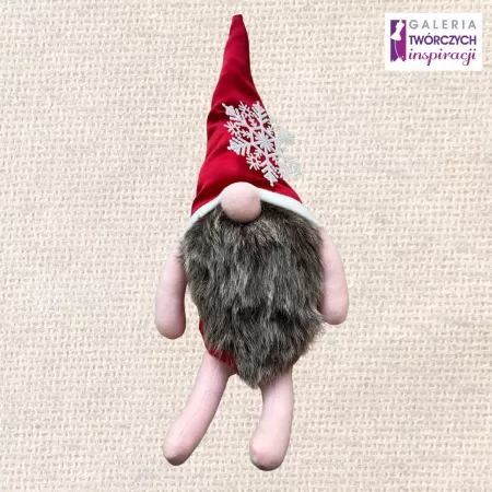 Czerwony Mikołajek (9) - Lalka tekstylna 48 cm